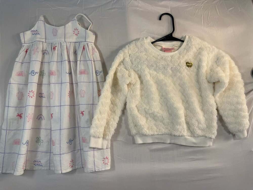 Juicy Couture Fuzzy Sweater & Cotton On for kids dress (bundle)